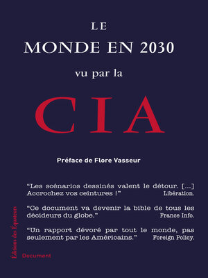 cover image of Le monde en 2030 vu par la CIA